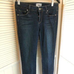 Paige Verdugo Zipper Ankle Skinny Jeans Dark - 27